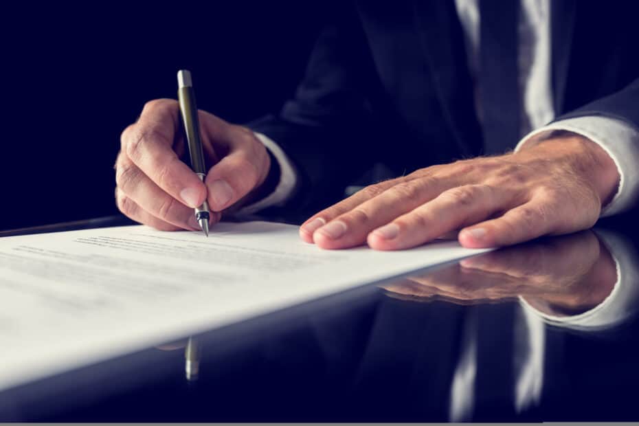 documents signed